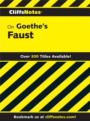 cover image of CliffsNotes on Goethe's Faust, Part 1 and 2